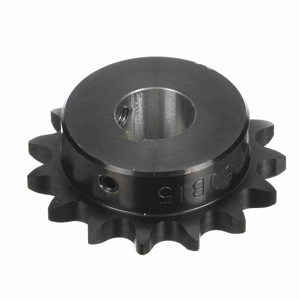 Roller Chain Sprocket, #50 Chain Size, 1-3/8 in Bore Dia., 15 # of Teeth